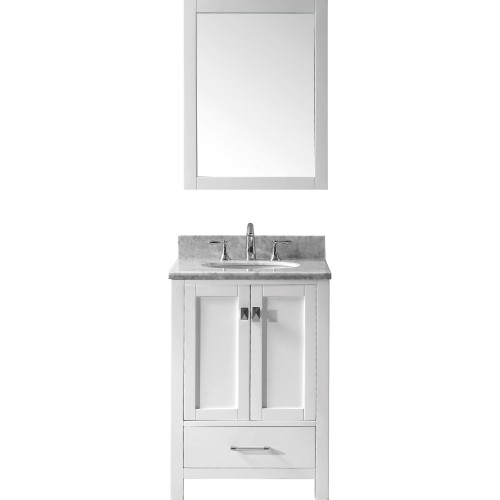 Caroline Avenue 24" Single Bathroom Vanity Cabinet Set in White