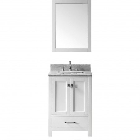 Caroline Avenue 24" Single Bathroom Vanity Cabinet Set in White