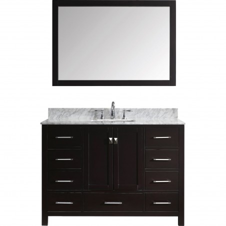 Caroline Avenue 48" Single Bathroom Vanity Cabinet Set in Espresso