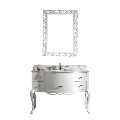 Charlotte 48" Single Bathroom Vanity Cabinet Set in White