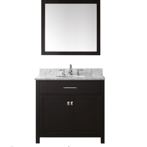 Caroline 36" Single Bathroom Vanity Cabinet Set in Espresso