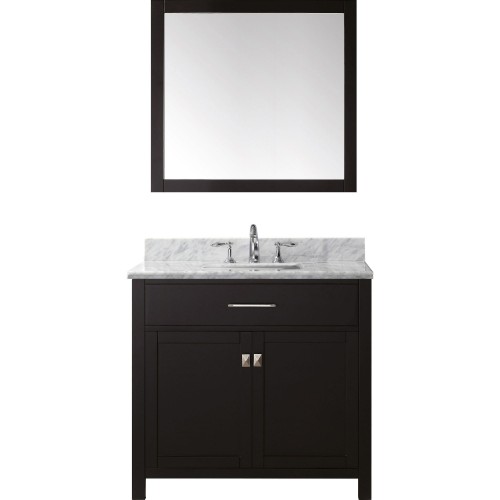 Caroline 36" Single Bathroom Vanity Cabinet Set in Espresso