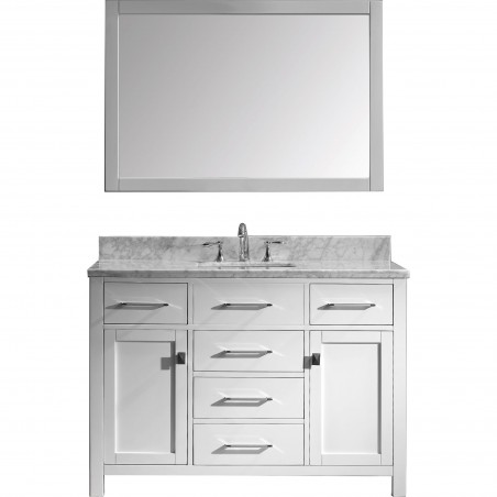 Caroline 48" Single Bathroom Vanity Cabinet Set in White