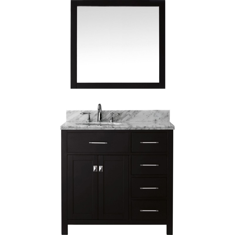 Caroline Parkway 36" Single Bathroom Vanity Cabinet Set in Espresso