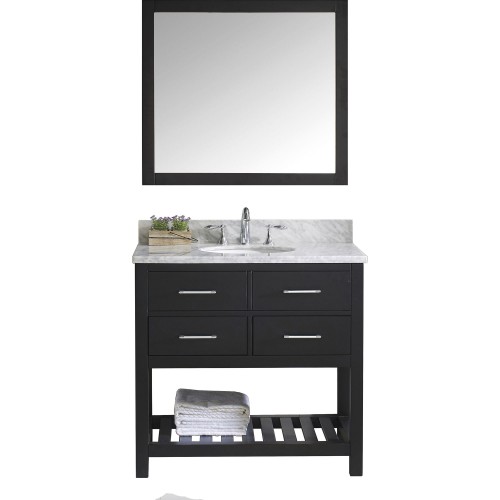 Caroline Estate 36" Single Bathroom Vanity Cabinet Set in Espresso