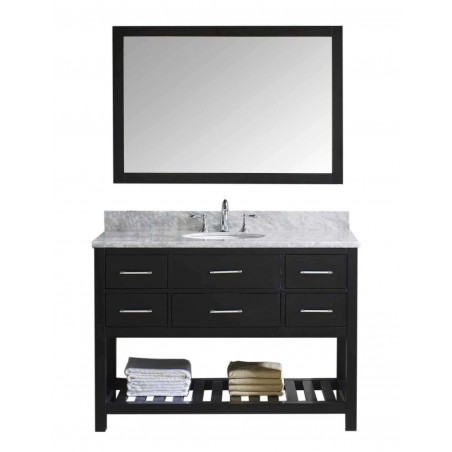 Caroline Estate 48" Single Bathroom Vanity Cabinet Set in Espresso