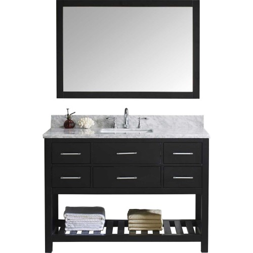 Caroline Estate 48" Single Bathroom Vanity Cabinet Set in Espresso