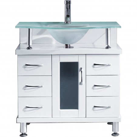 Vincente 32" Single Bathroom Vanity Cabinet in White