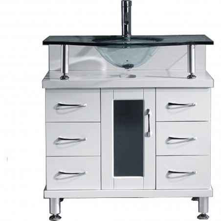 Vincente 32" Single Bathroom Vanity Cabinet in White