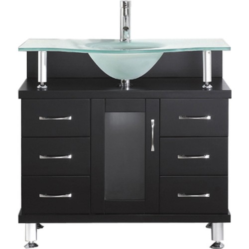 Vincente 36" Single Bathroom Vanity Cabinet in Espresso