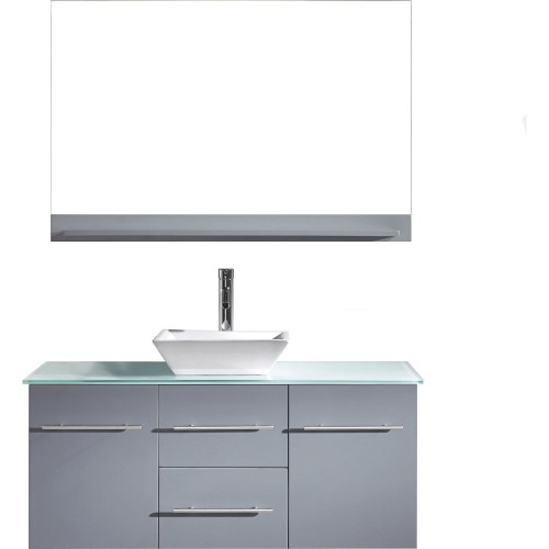 Marsala 48" Single Bathroom Vanity Cabinet Set in Grey