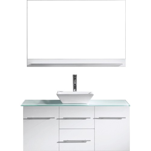 Marsala 48" Single Bathroom Vanity Cabinet Set in White