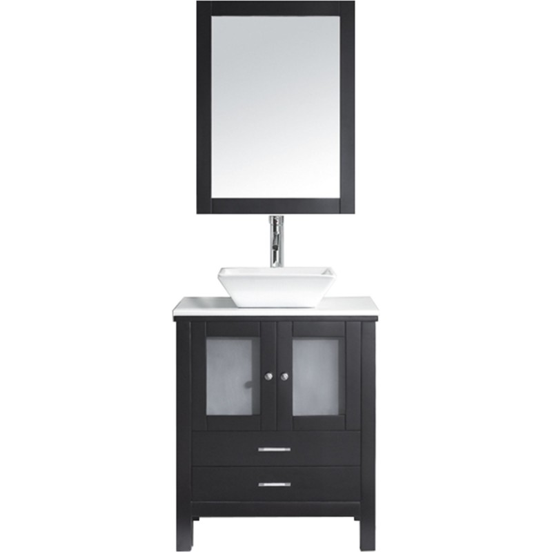 Brentford 28" Single Bathroom Vanity Cabinet Set in Espresso