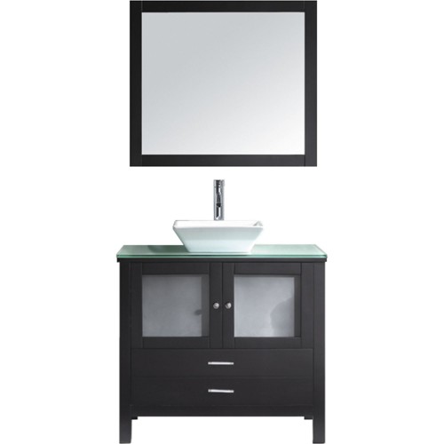 Brentford 36" Single Bathroom Vanity Cabinet Set in Espresso