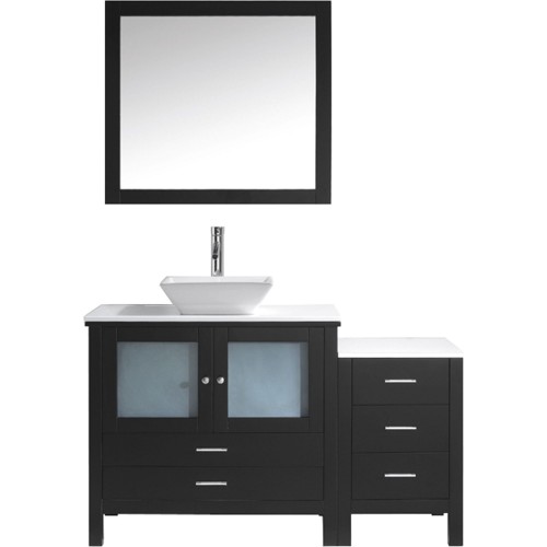 Brentford 54" Single Bathroom Vanity Cabinet Set in Espresso