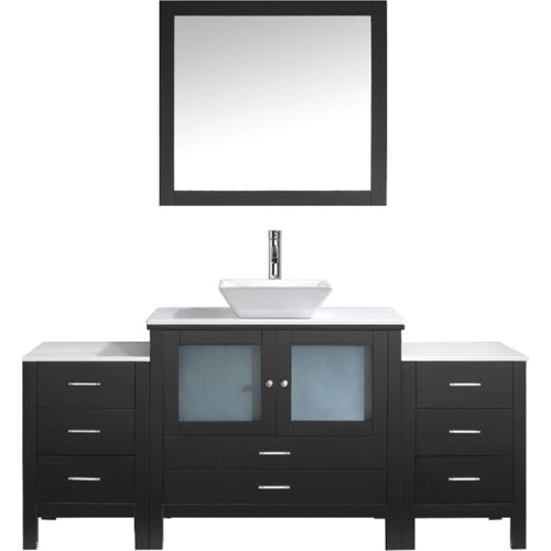 Brentford 71" Single Bathroom Vanity Cabinet Set in Espresso