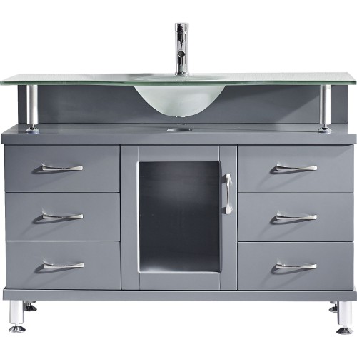 Vincente 48" Single Bathroom Vanity Cabinet in Grey