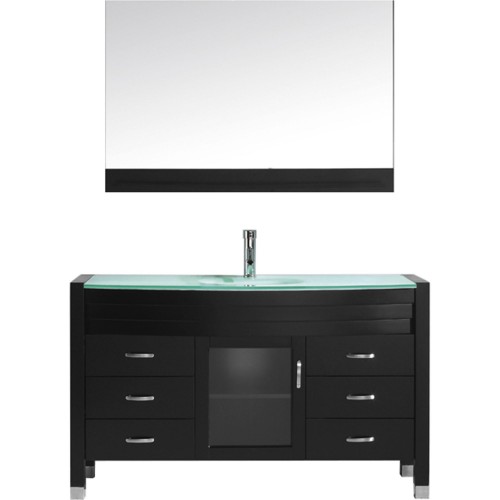 Ava 55" Single Bathroom Vanity Cabinet Set in Espresso