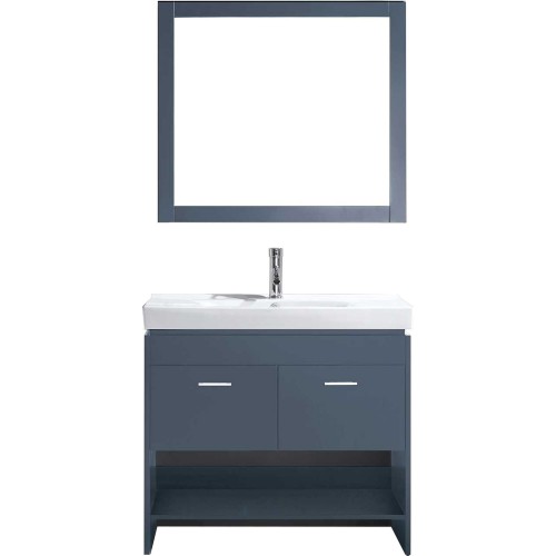 Gloria 36" Single Bathroom Vanity Cabinet Set in Grey