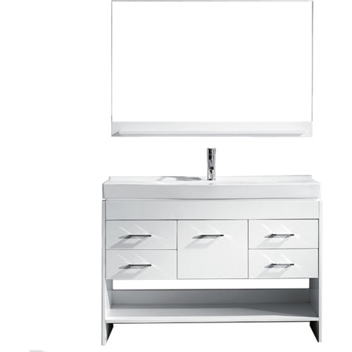 Gloria 48" Single Bathroom Vanity Cabinet Set in White