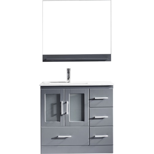 Zola 36" Single Bathroom Vanity Cabinet Set in Grey