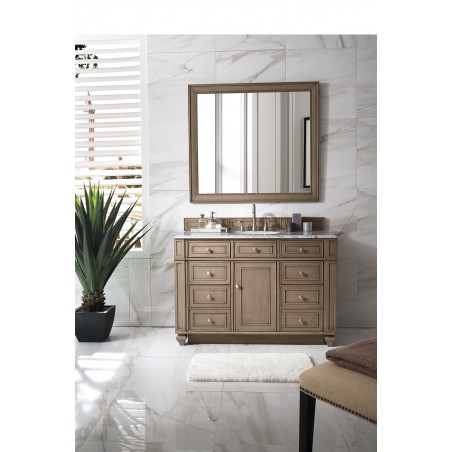 Bristol 48" Single Vanity, White Washed Walnut