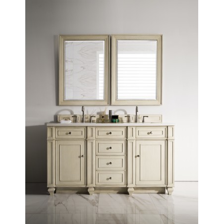 Bristol 60" Double Vanity, Vintage Vanilla