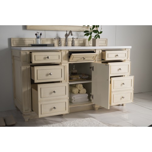 Bristol 60" Single Vanity, Vintage Vanilla