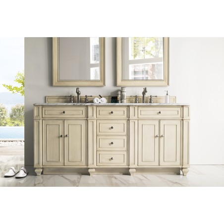 Bristol 72" Double Vanity, Vintage Vanilla