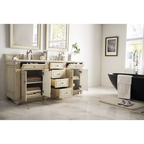 Bristol 72" Double Vanity, Vintage Vanilla