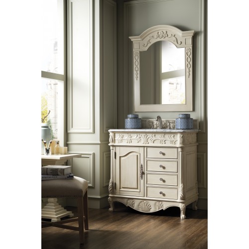 St. James 36" Single Vanity, Vintage Vanilla