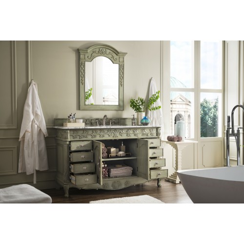 St. James 60" Single Vanity, Celadon