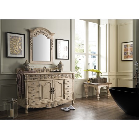 St. James 60" Single Vanity, Empire Linen