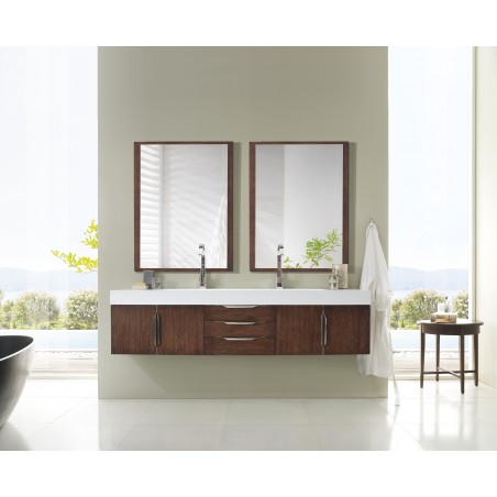 Mercer Island 72" Double Vanity, Coffe Oak