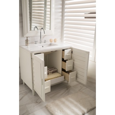 Portland 36" Single Vanity, Cottage White