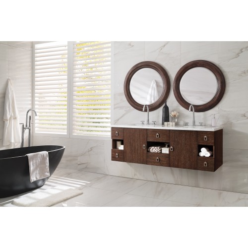 Sonoma 60" Double Vanity, Coffee Oak