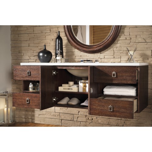 Sonoma 60" Single Vanity, Coffee Oak