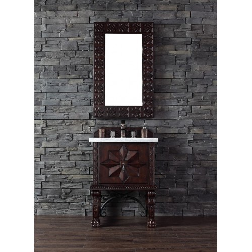 Balmoral 26" Single Vanity Cabinet, Antique Walnut