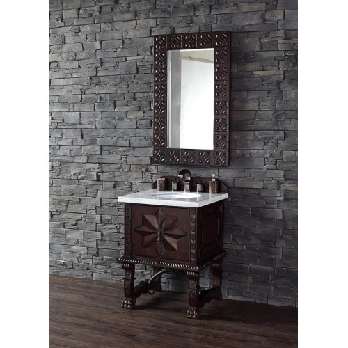 Balmoral 26" Single Vanity Cabinet, Antique Walnut