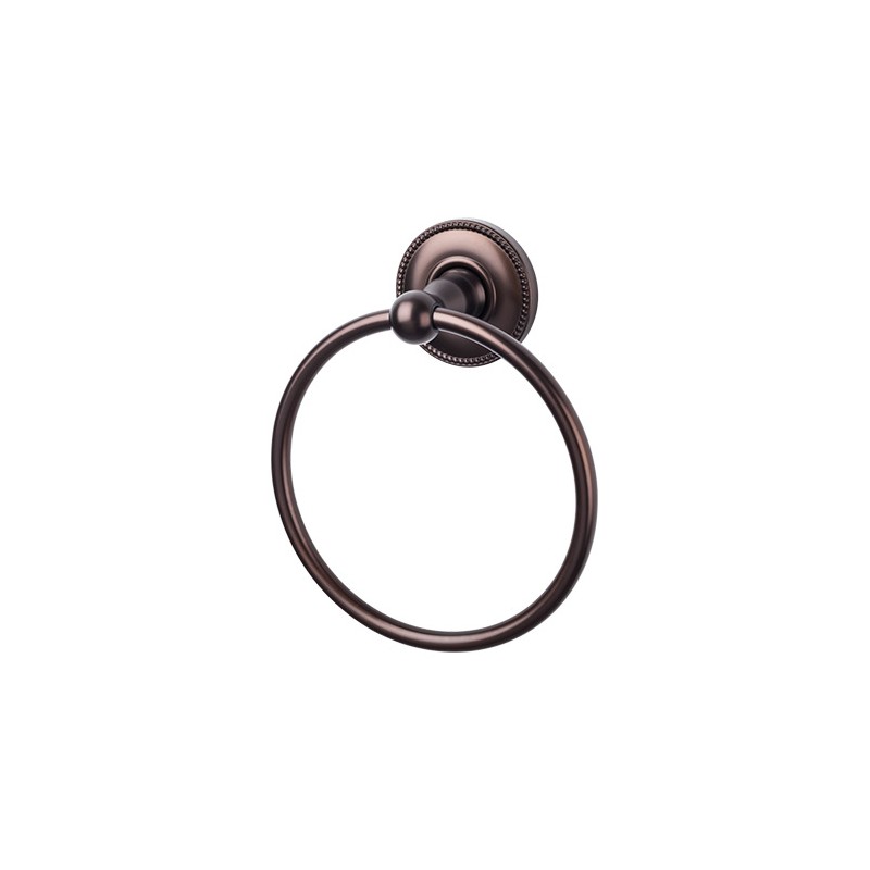 Edwardian Bath Ring Oil Rubbed Bronze Beaded Backplate