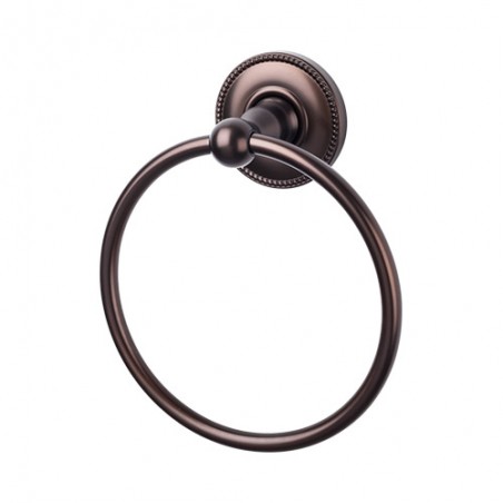 Edwardian Bath Ring Oil Rubbed Bronze Beaded Backplate