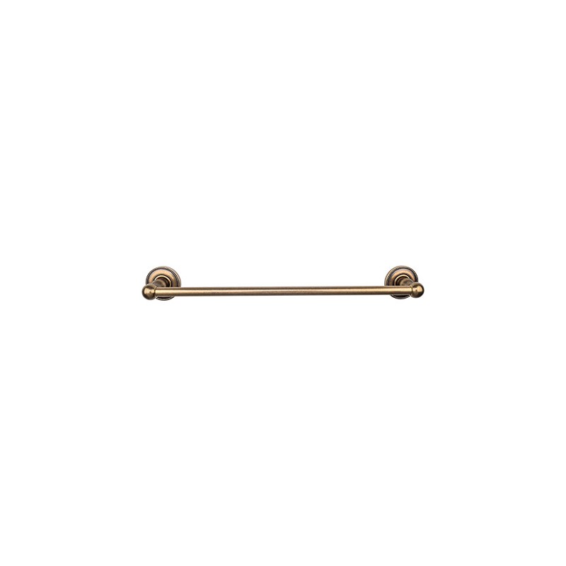 Edwardian Bath 18" Single Towel Bar German Bronze Beaded Backplate