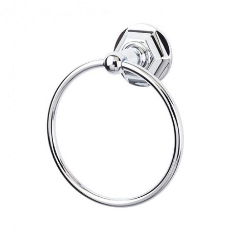 Edwardian Bath Ring Polished Chrome Hex Backplate