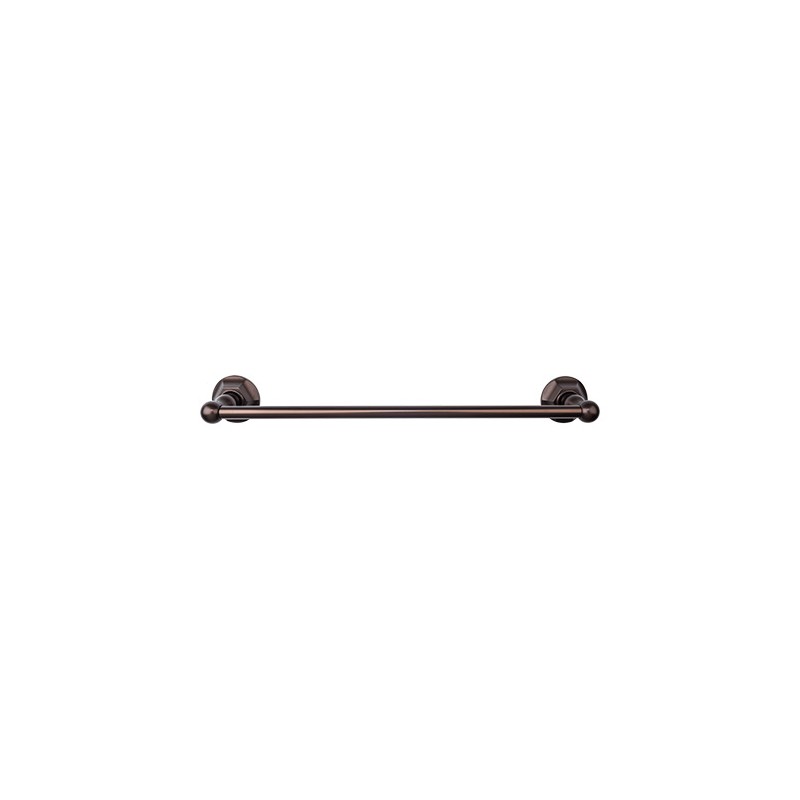 Edwardian Bath 30" Single Towel Bar Oil Rubbed Bronze Hex Backplate