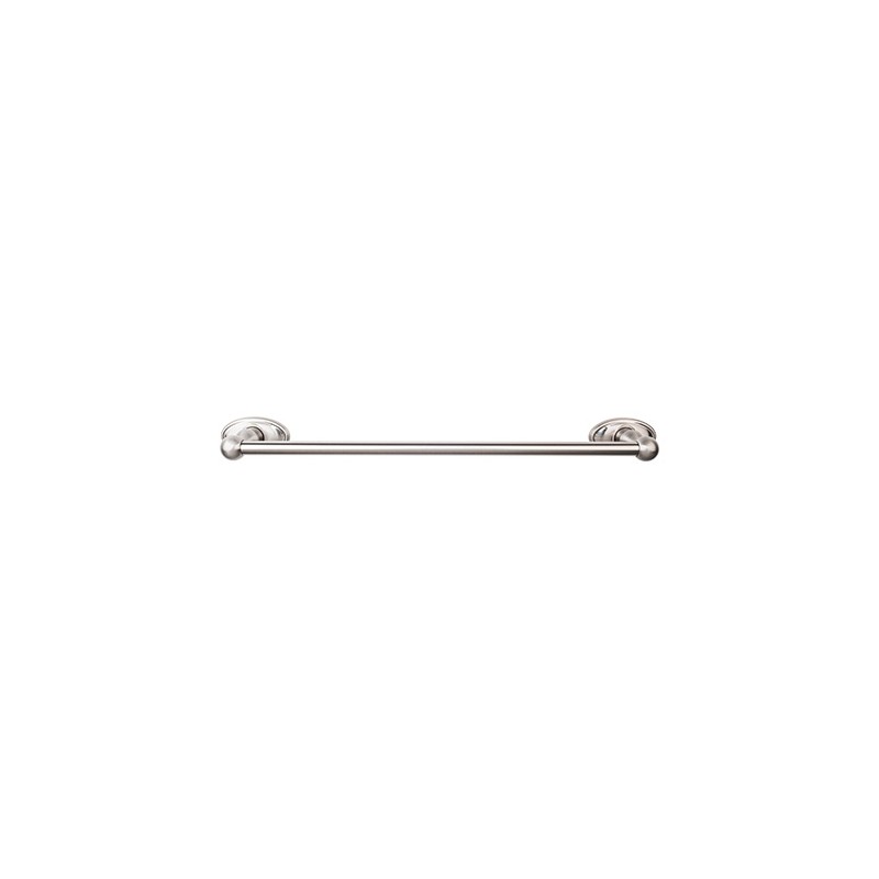 Edwardian Bath 18" Single Towel Bar Brushed Satin Nickel Oval Backplate