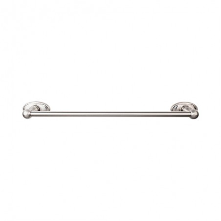 Edwardian Bath 18" Single Towel Bar Brushed Satin Nickel Oval Backplate