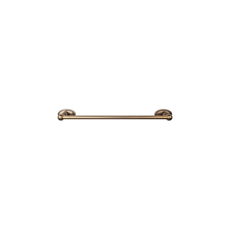 Edwardian Bath 18" Single Towel Bar German Bronze Oval Backplate