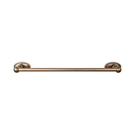 Edwardian Bath 18" Single Towel Bar German Bronze Oval Backplate