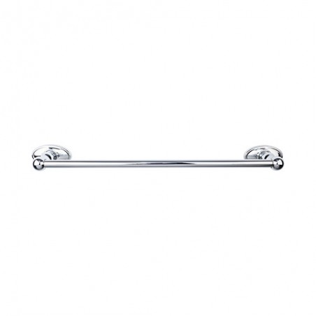 Edwardian Bath 24" Single Towel Bar Polished Chrome Oval Backplate