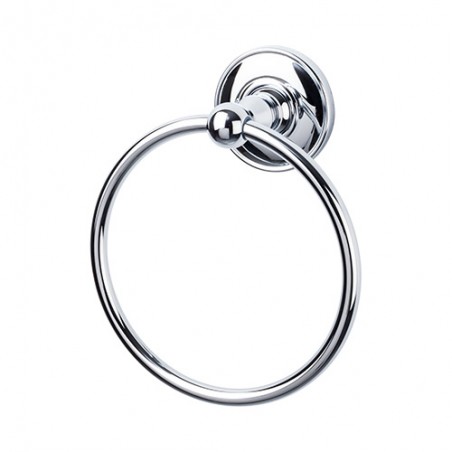 Edwardian Bath Ring Polished Chrome Plain Backplate